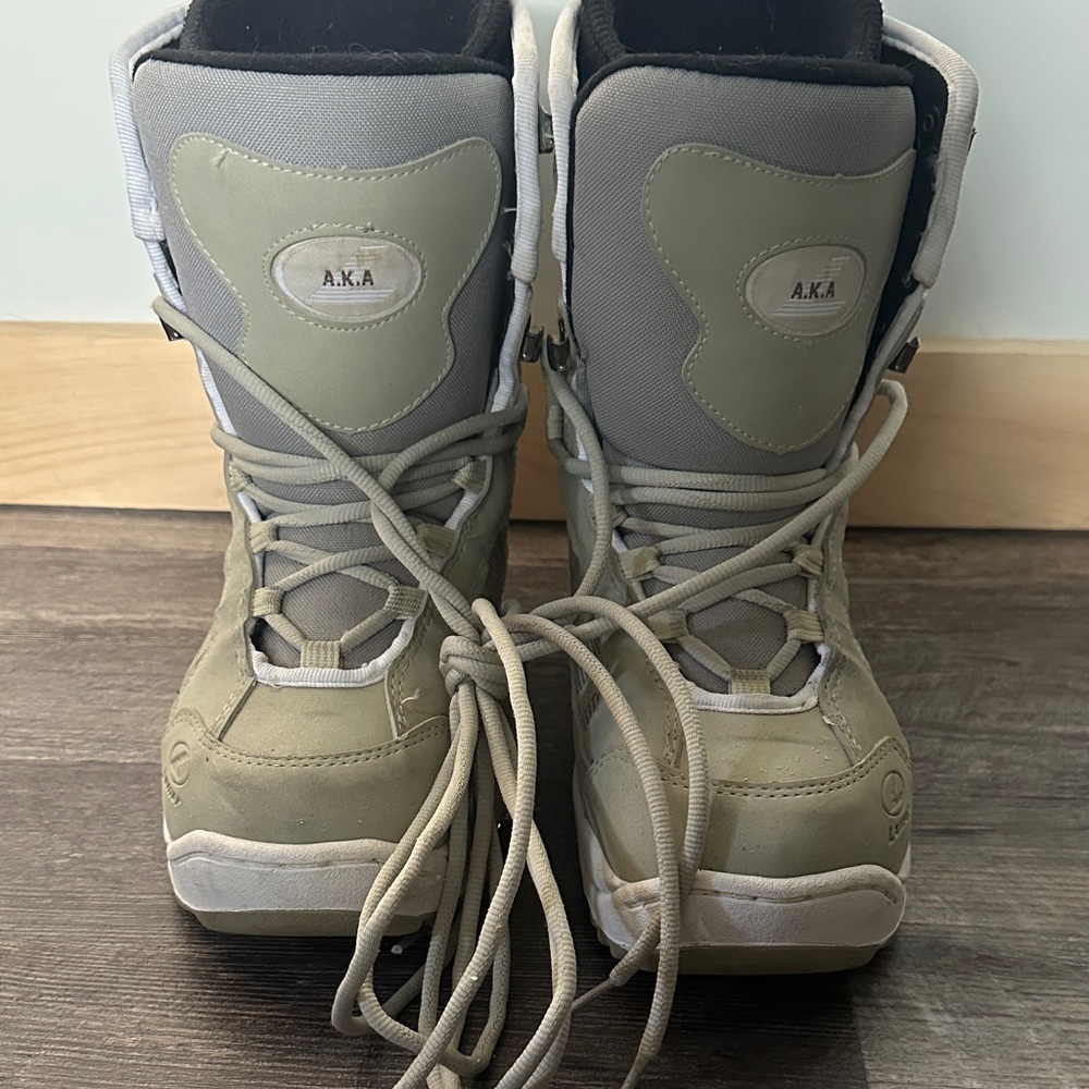 A.K.A Snowboard Boots in Gray and Tan